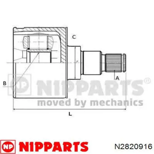 Do koszyka 96243573 General Motors Przegub homokinetyczny przedni zewnętrzny