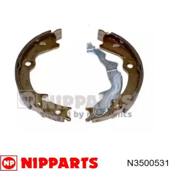 N3500531 Nipparts Klocki hamulca ręcznego