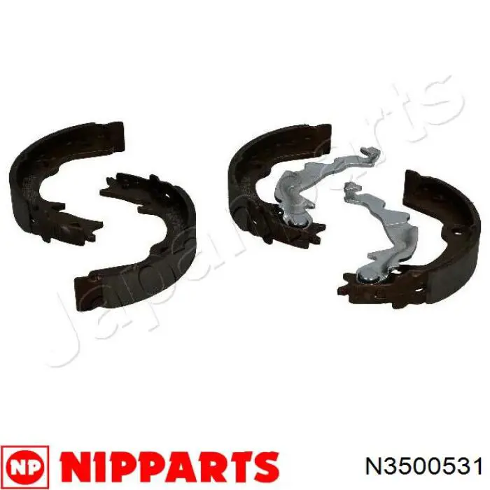 Klocki hamulca ręcznego Nipparts N3500531 cena, od 27,63 USD