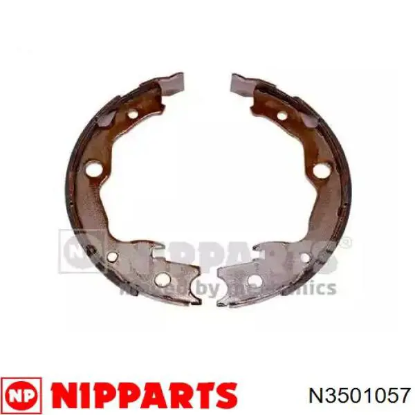 Klocki hamulca ręcznego Nipparts N3501057 cena, od 21,67 USD