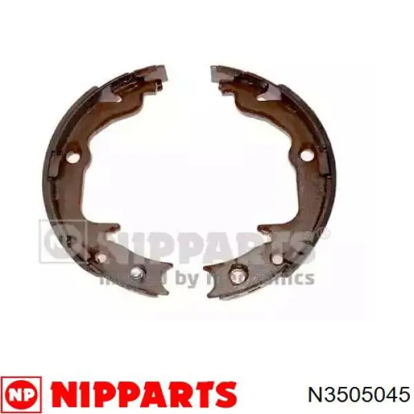 Klocki hamulca ręcznego Nipparts N3505045 cena, od 29,46 USD