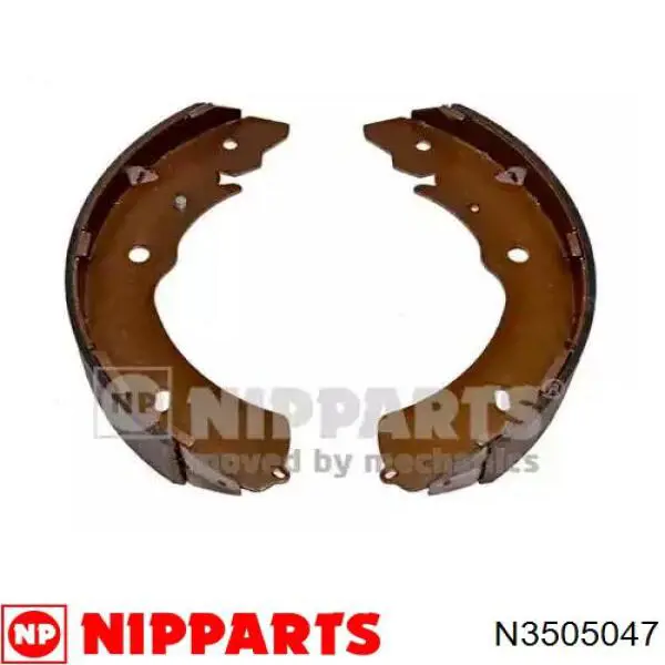 Klocki hamulcowe tylne bębnowe Nipparts N3505047 cena, od 46,46 USD