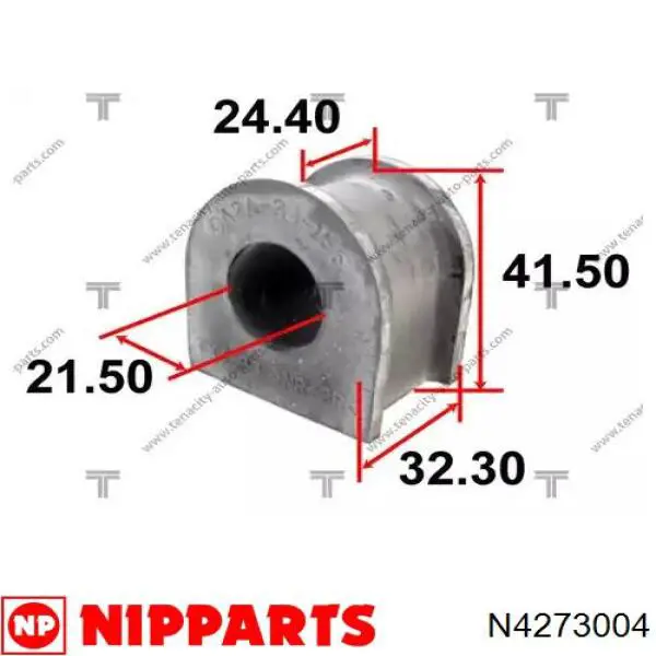 Tuleja stabilizatora przedniego Nipparts N4273004 cena, od 5,78 USD