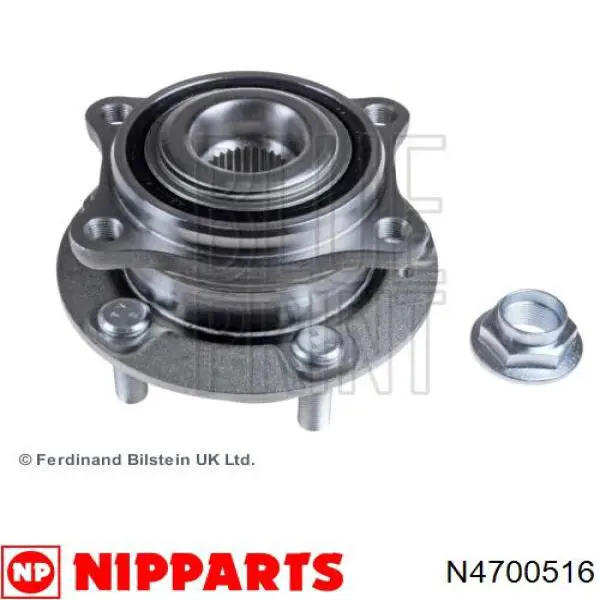 Do koszyka N4700516 Nipparts Piasta przednia