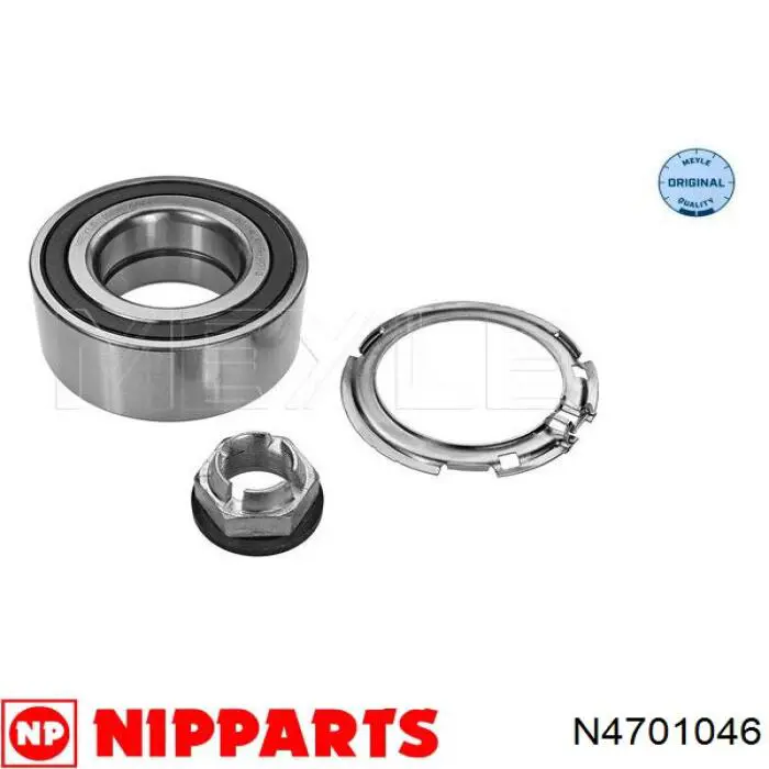 Do koszyka N4701046 Nipparts Łożysko piasty przedniej