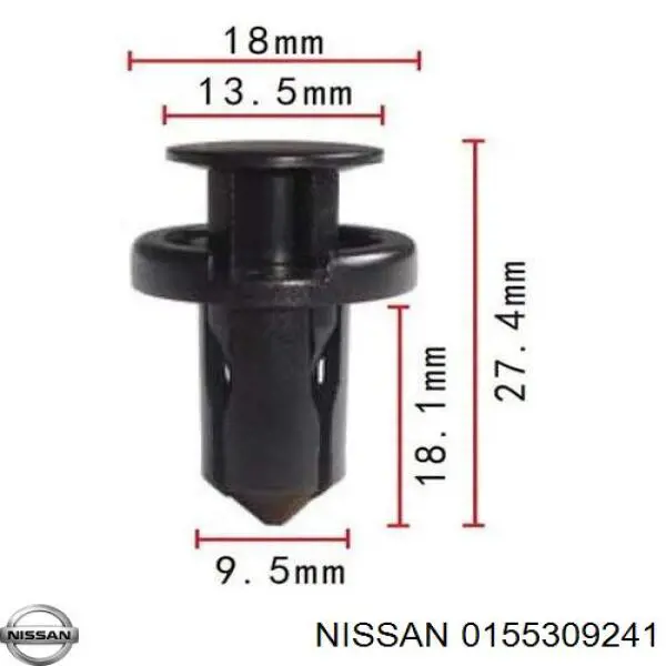 Spinka mocowania zderzaka przedniego Renault (RVI) J155309241 cena, od 3,86 USD