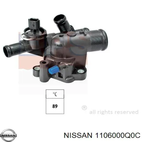 1106000Q0C Nissan obudowa termostatu