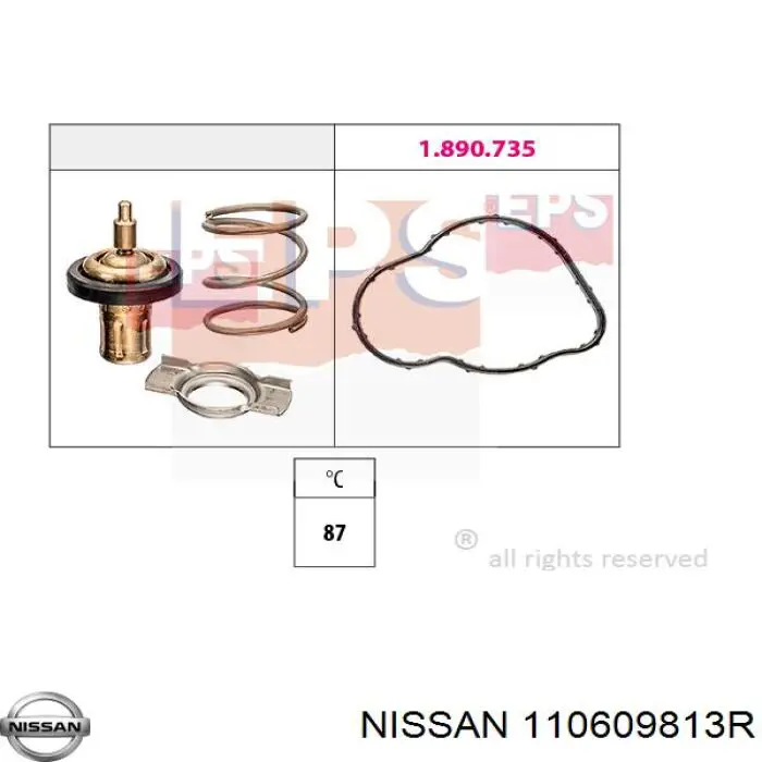 Obudowa termostatu Renault (RVI) 1106000Q02 cena, od 51,97 USD