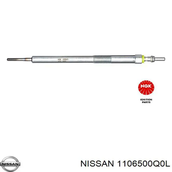 Świeca żarowa Nissan/Infiniti 1106500Q0L cena, od 18,77 USD