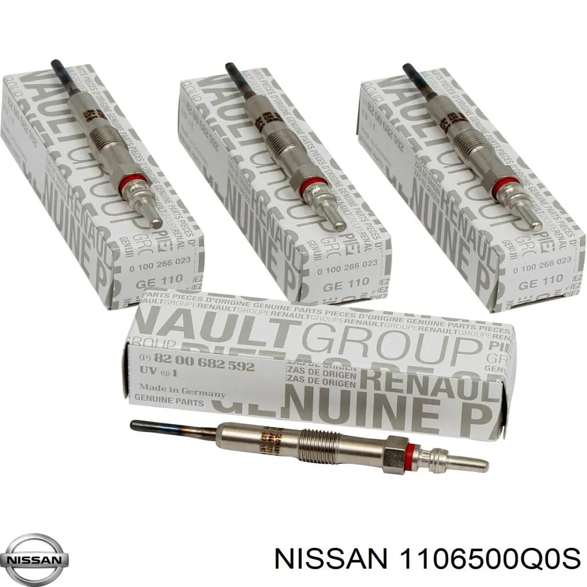Świeca żarowa Nissan/Infiniti 1106500Q0S