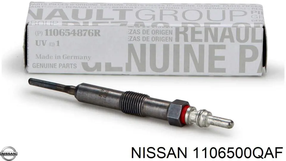 Świeca żarowa Nissan/Infiniti 1106500QAF cena, od 10,09 USD
