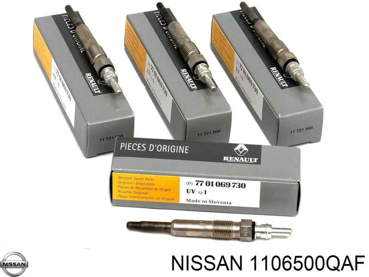 Do koszyka 1106500QAF Nissan/Infiniti Świeca żarowa