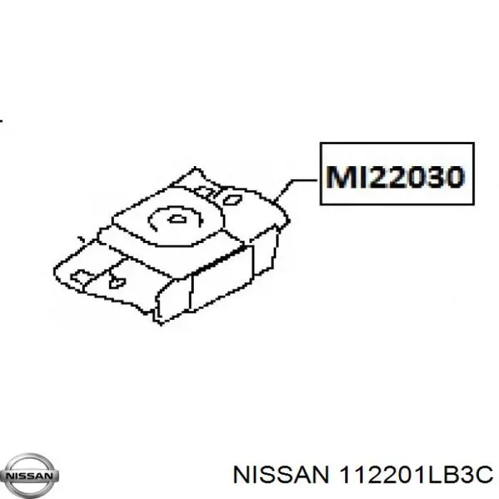 Poduszka (podpora) silnika przednia Nissan/Infiniti 112201LB3C cena, od 29,51 USD