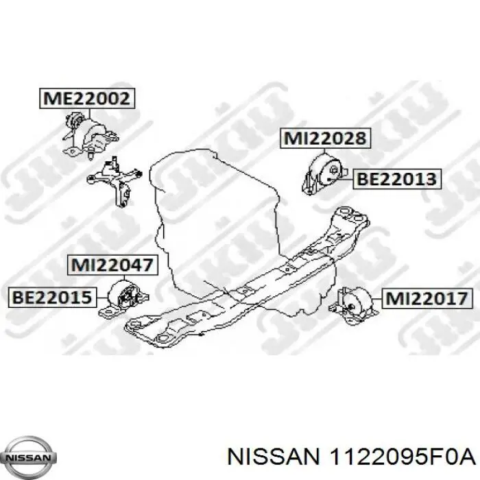 1122095F0A Nissan/Infiniti Poduszka (podpora) silnika lewa