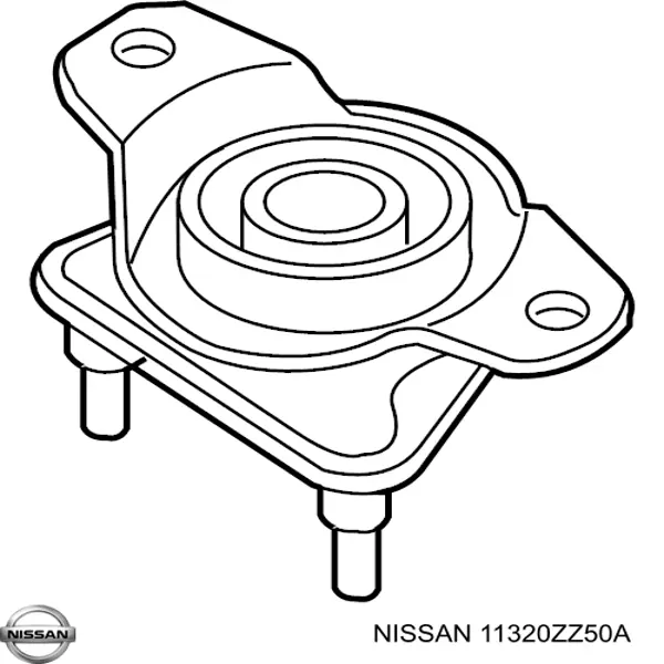 Poduszka (podpora) silnika tylna Nissan/Infiniti 11320ZZ50A cena, od 67,32 USD