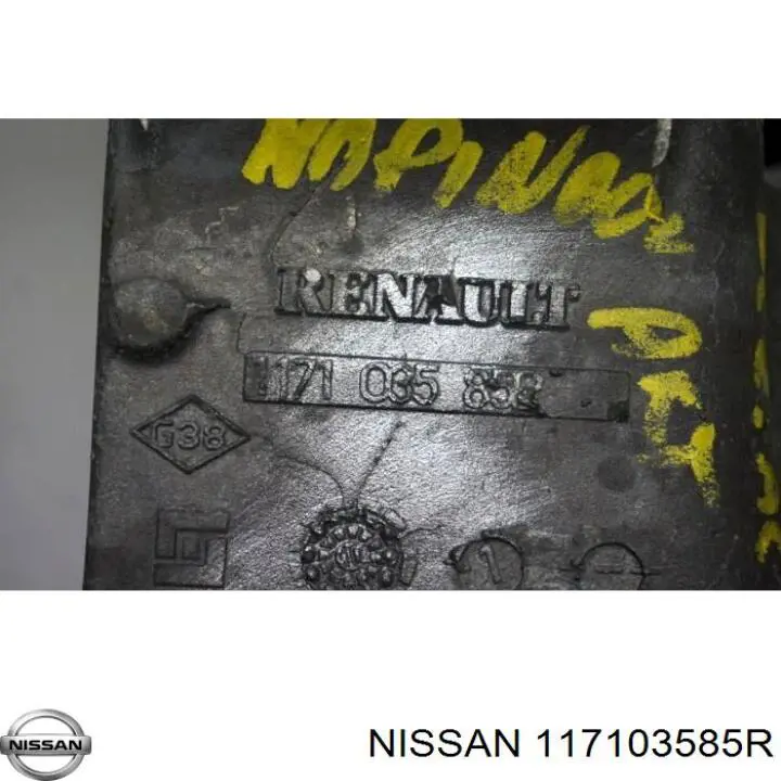 Do koszyka 117103585R Nissan/Infiniti Wspornik alternatora