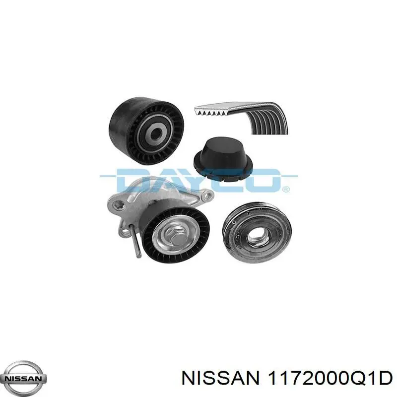 1172000Q1D Nissan pasek napędowy mechanizmów, zestaw