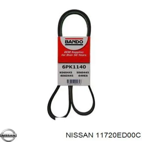 Pas napędowy mechanizmów Nissan/Infiniti 11720ED00C cena, od 17,49 USD