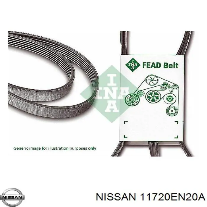 Pas napędowy mechanizmów Nissan/Infiniti 11720EN20A cena, od 14,05 USD