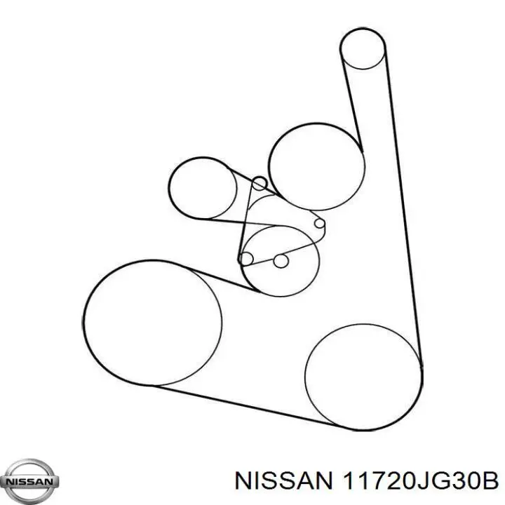 11720JG30B Nissan/Infiniti Pas napędowy mechanizmów