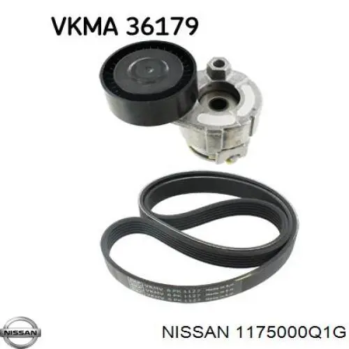 Do koszyka 1175000Q1G Nissan/Infiniti Napinacz paska napędowego