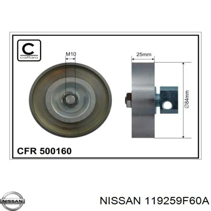 Napinacz paska napędowego do Nissan Almera CLASSIC B10RS