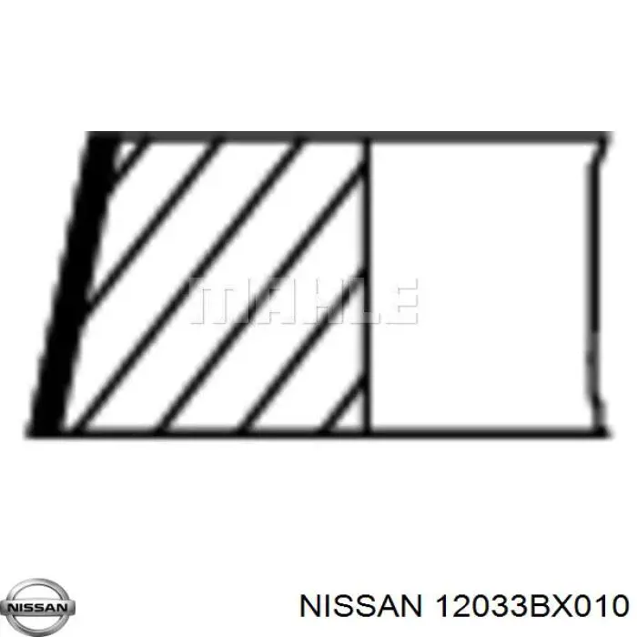 Zestaw pierścieni tłokowych do silnika, STD Nissan/Infiniti 12033BX010 cena, od 17,04 USD