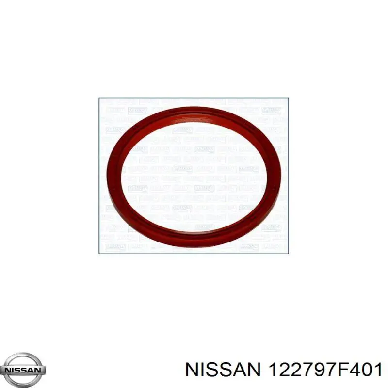 Do koszyka 122797F401 Nissan/Infiniti Uszczelniacz wału korbowego silnika tylny