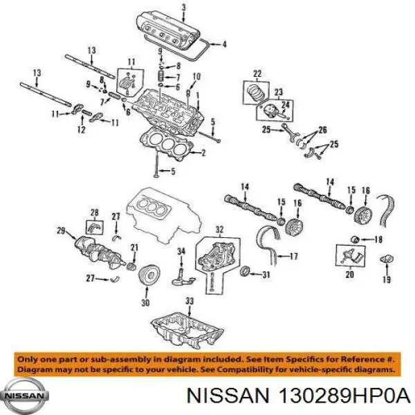 Do koszyka 130289HP0A Nissan/Infiniti Łańcuch rozrządu