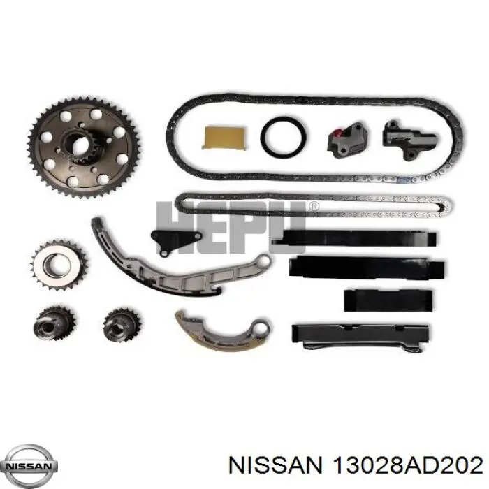 Do koszyka 13028AD202 Nissan/Infiniti Łańcuch rozrządu