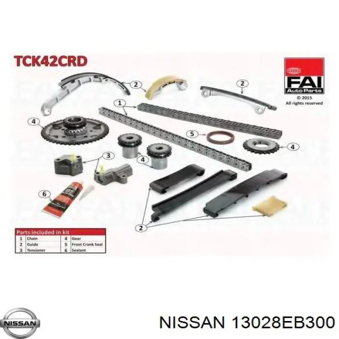 Łańcuch rozrządu Nissan/Infiniti 13028EB300 cena, od 104,15 USD