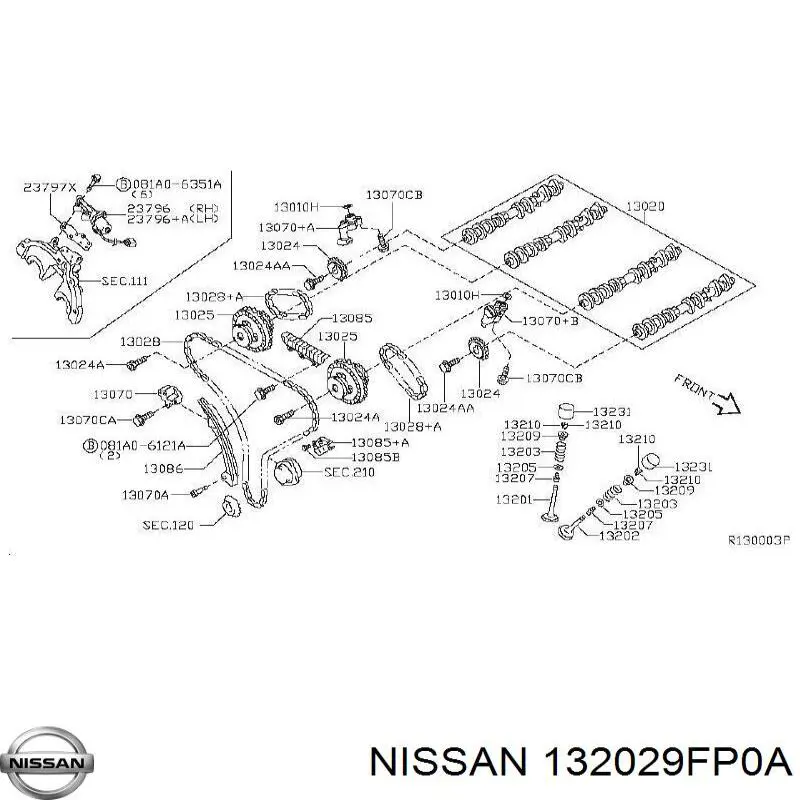 Zawór wydechowy Nissan Armada (TA60)