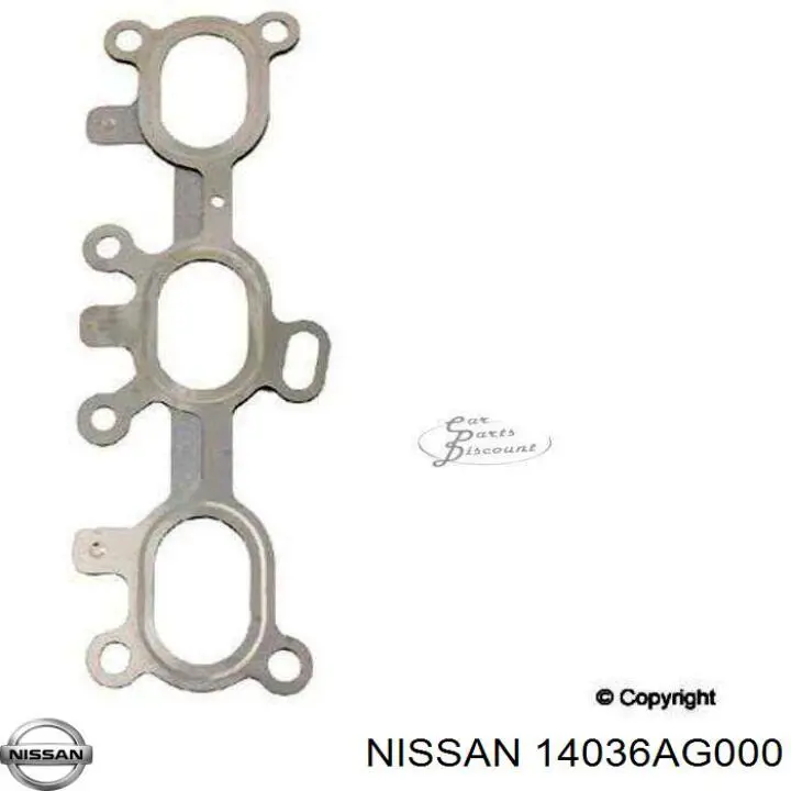 Do koszyka 14036AG000 Nissan/Infiniti Uszczelka kolektora wydechowego
