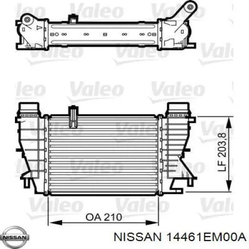 Chłodnica intercoolera Nissan Tiida (C11X)