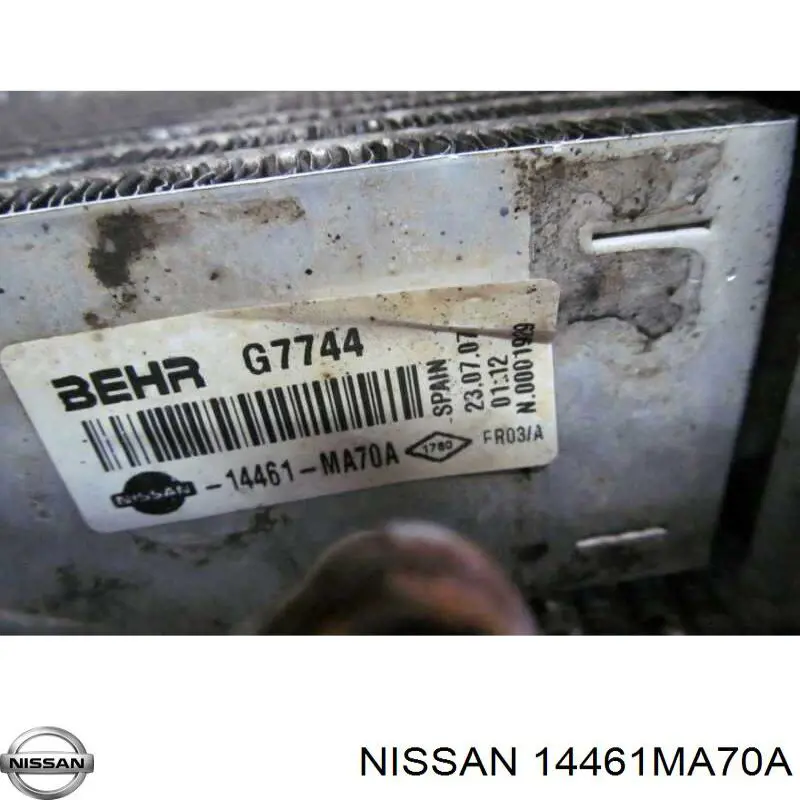 Chłodnica intercoolera Nissan/Infiniti 14461MA70A cena, od 80,02 USD