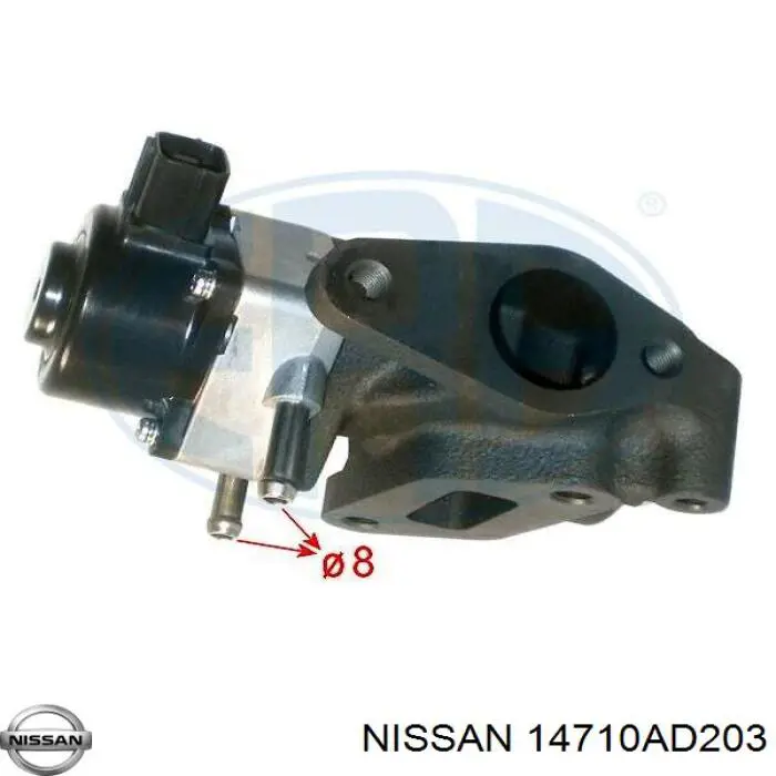 14710AD203 Nissan/Infiniti Zawór recyrkulacji spalin EGR
