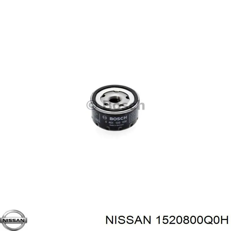 1520800Q0H Nissan/Infiniti Filtr oleju