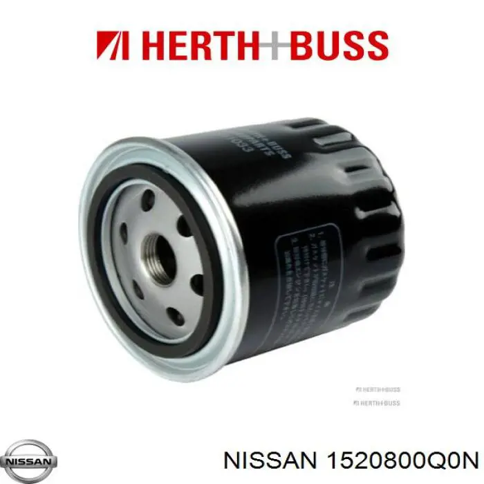 Filtr oleju Nissan/Infiniti 1520800Q0N cena, od 10,75 USD