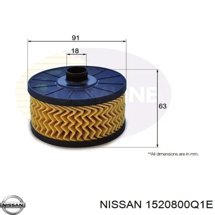 Pokrywa filtra oleju Nissan/Infiniti 1520800Q1E cena, od 15,43 USD