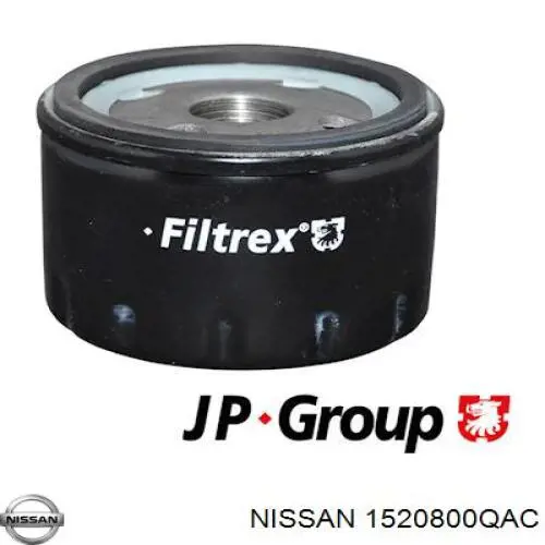 Do koszyka 1520800QAC Nissan/Infiniti Filtr oleju