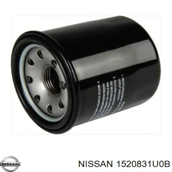 Filtr oleju Nissan/Infiniti 1520831U0B cena, od 10,18 USD