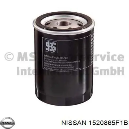 Filtr oleju Nissan/Infiniti 1520865F1B
