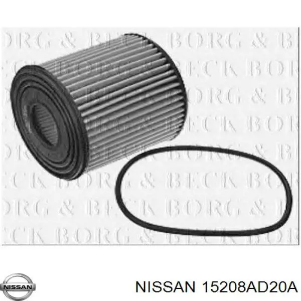 Do koszyka 15208AD20A Nissan/Infiniti Filtr oleju