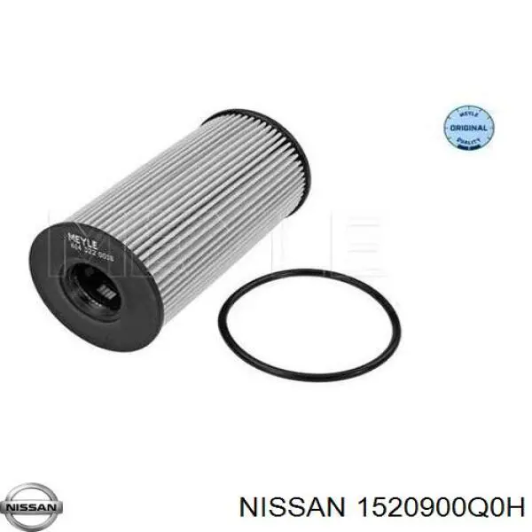 Do koszyka 1520900Q0H Nissan/Infiniti Filtr oleju