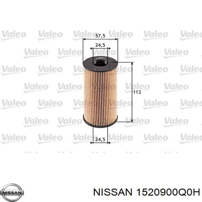 Filtr oleju Nissan/Infiniti 1520900Q0H