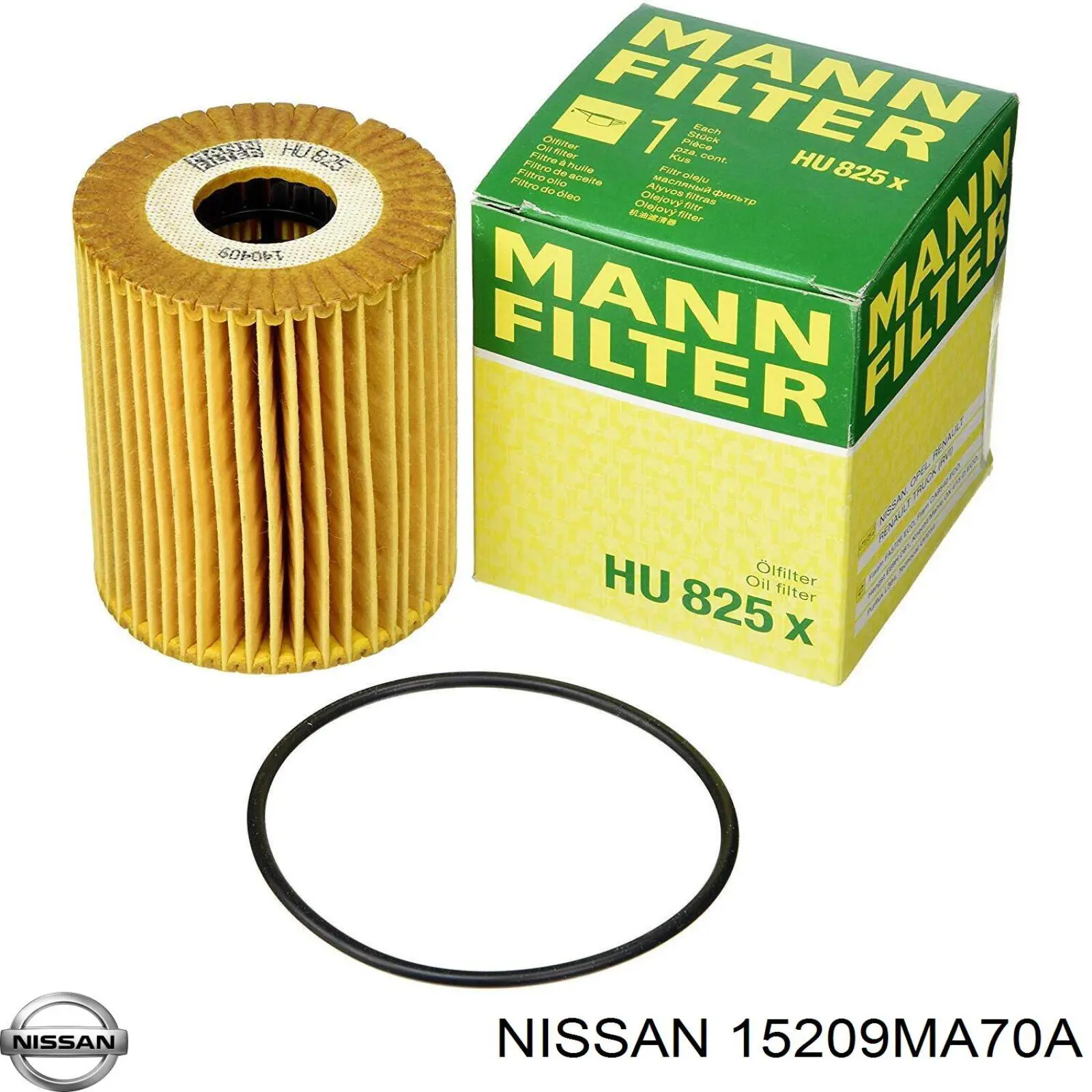 Do koszyka 15209MA70A Nissan/Infiniti Filtr oleju