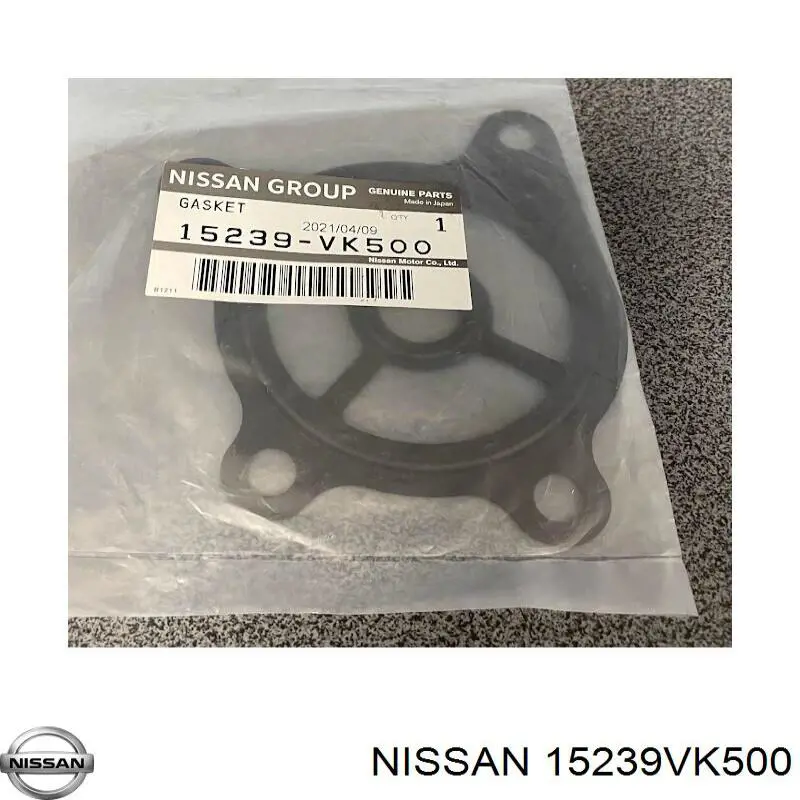 15239VK500 Nissan/Infiniti Pierścień uszczelniający między korpusm filtra oleju a wymiennikiem ciepła