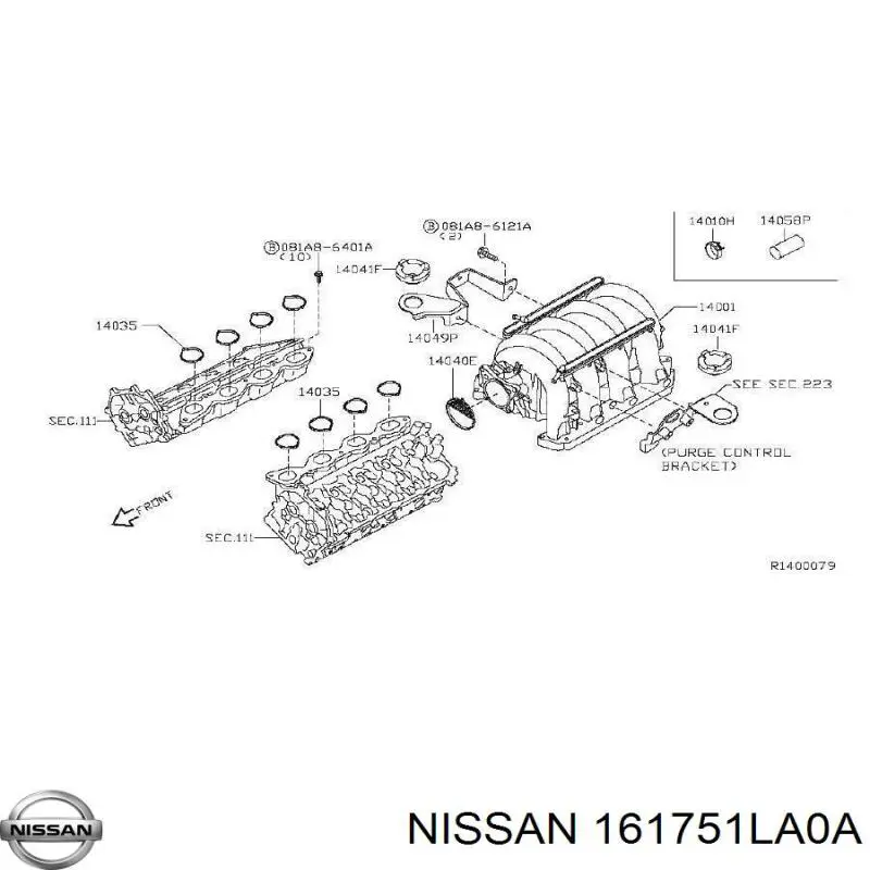 Uszczelka przepustnicy Nissan Patrol SUV (Y62) (2010 - 2026) cena, od 9,80 USD