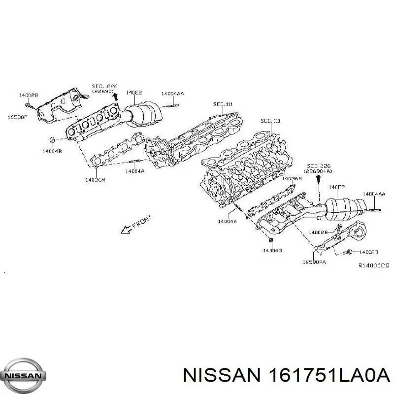 Uszczelka przepustnicy 161751LA0A Nissan/Infiniti