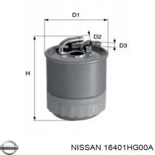 Filtr paliwa Nissan/Infiniti 16401HG00A cena, od 65,87 USD